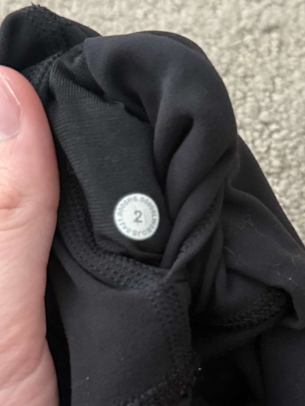 Black Lululemon Leggings Size 2 - Picture 4 of 4